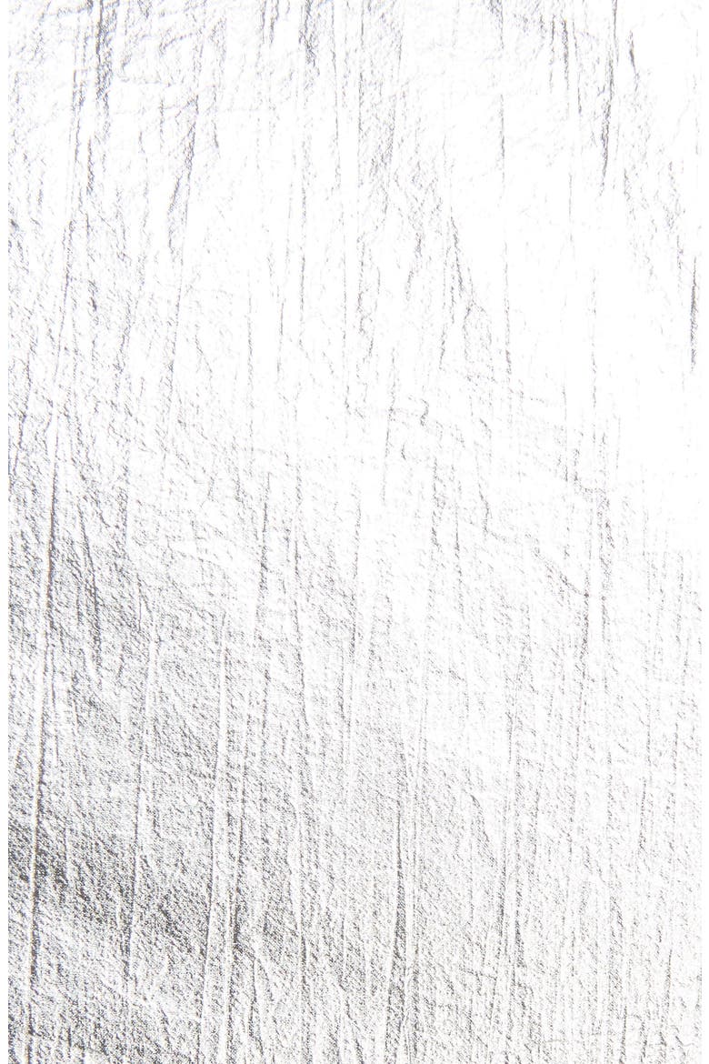 Metallic Down Puffer Coat, Alternate, color, SILVER