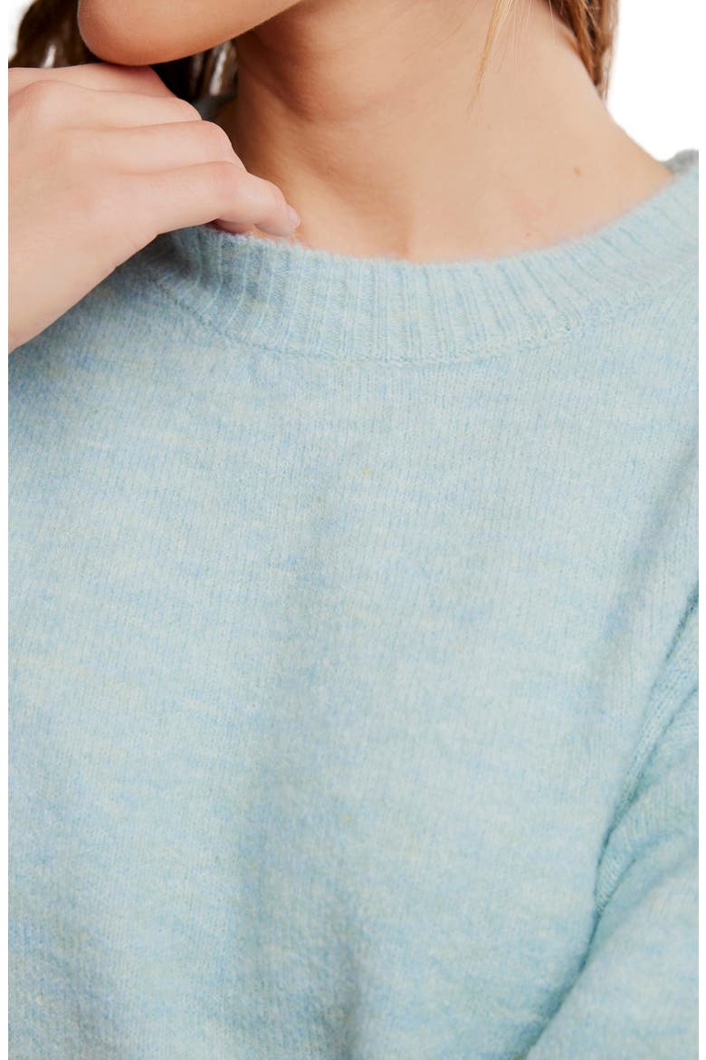 Margot Oversize Short Sleeve Sweater, Alternate, color, ANGEL FALLS MELANGE