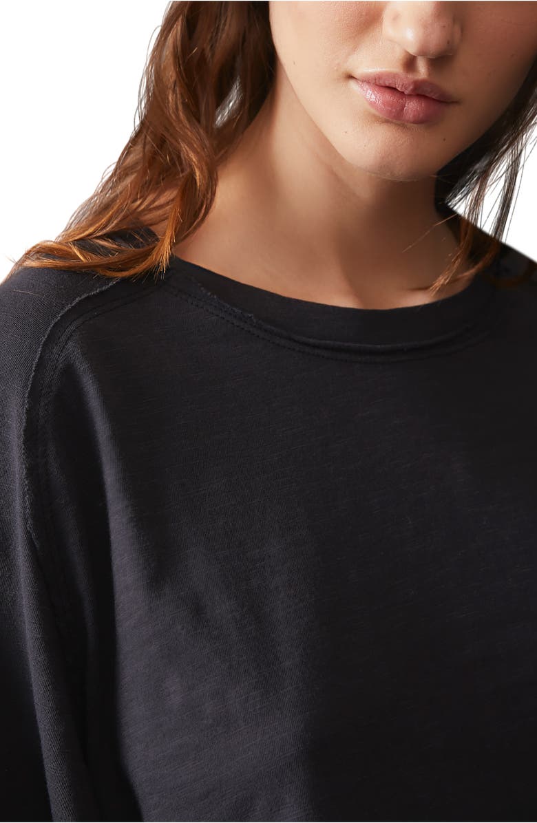 Free People We the Free Arden Extra Long Cotton Top, Alternate, color, Black