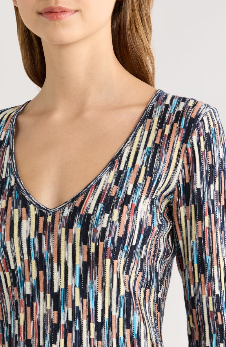 Ulla Johnson Rosalia Space Dye Cotton Knit Top, Alternate, color, Oasis