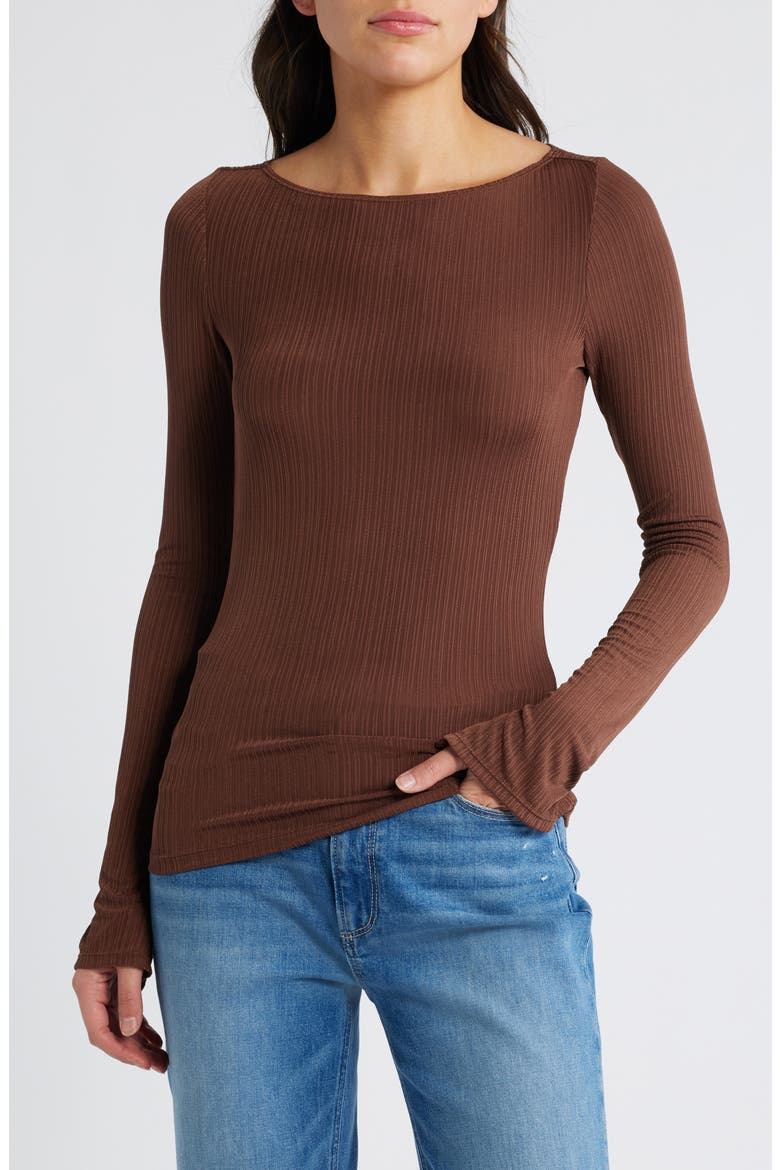 Lucina Variegated Rib Top, Main, color, LANDSLIDE