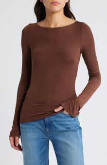 PAIGE Lucina Variegated Rib Top