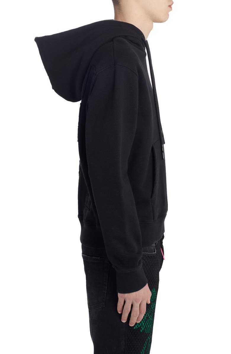 Off-White Arrow Logo Slim Hoodie, Alternate, color, 