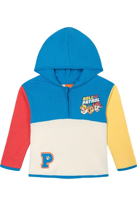 Paw Patrol Boys' Fleece Quarter-zip Hooded Sweatshirt (toddler, Little Kid & Big Kid)