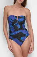 DKNY Ruched One-Piece Swimsuit