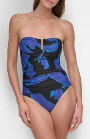 DKNY Ruched One-Piece Swimsuit