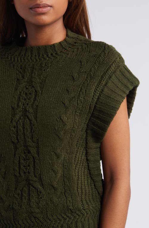Wit & Wisdom Cable Stitch Sweater In Wintergreen