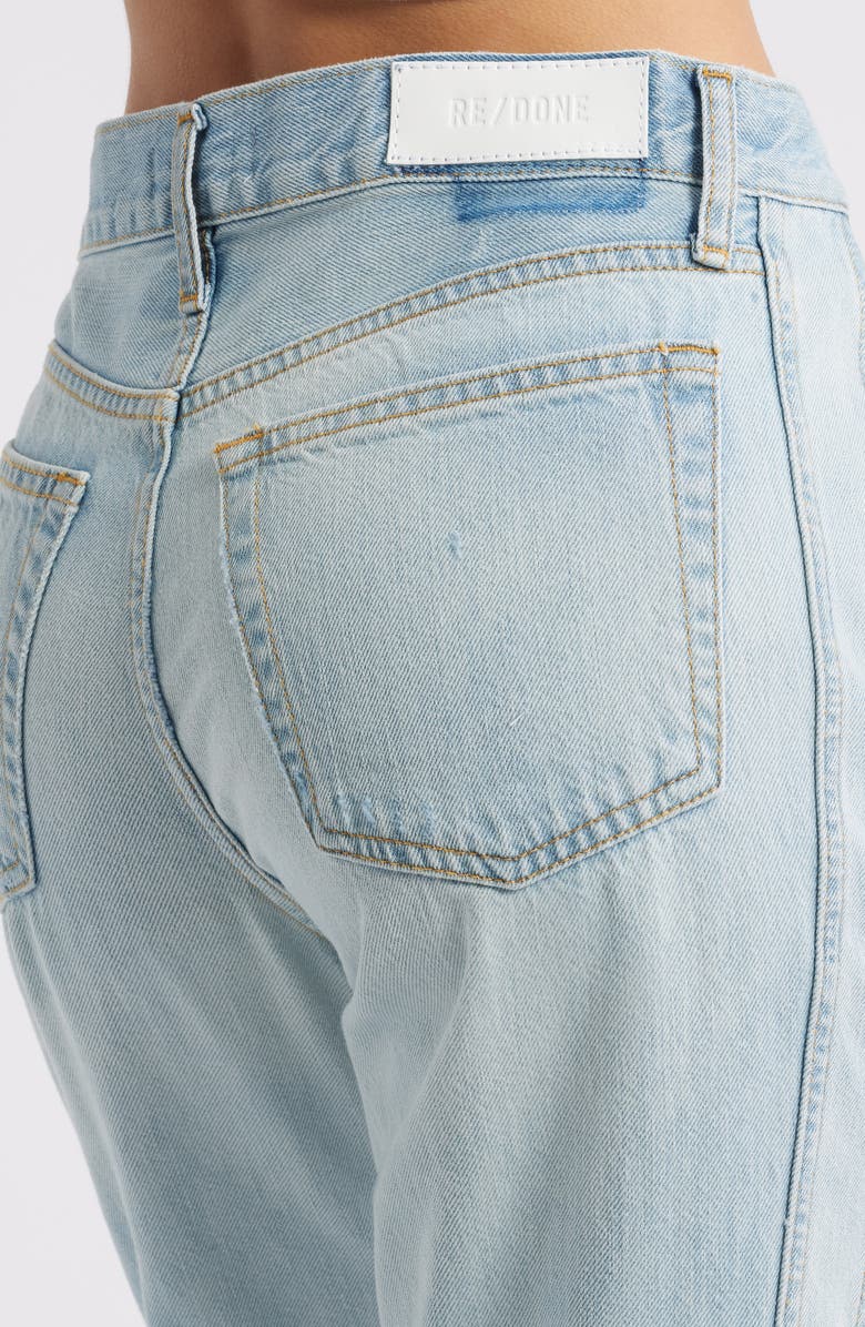 Re/Done The Californian High Waist Raw Hem Flare Leg Jeans, Alternate, color, Big Sur