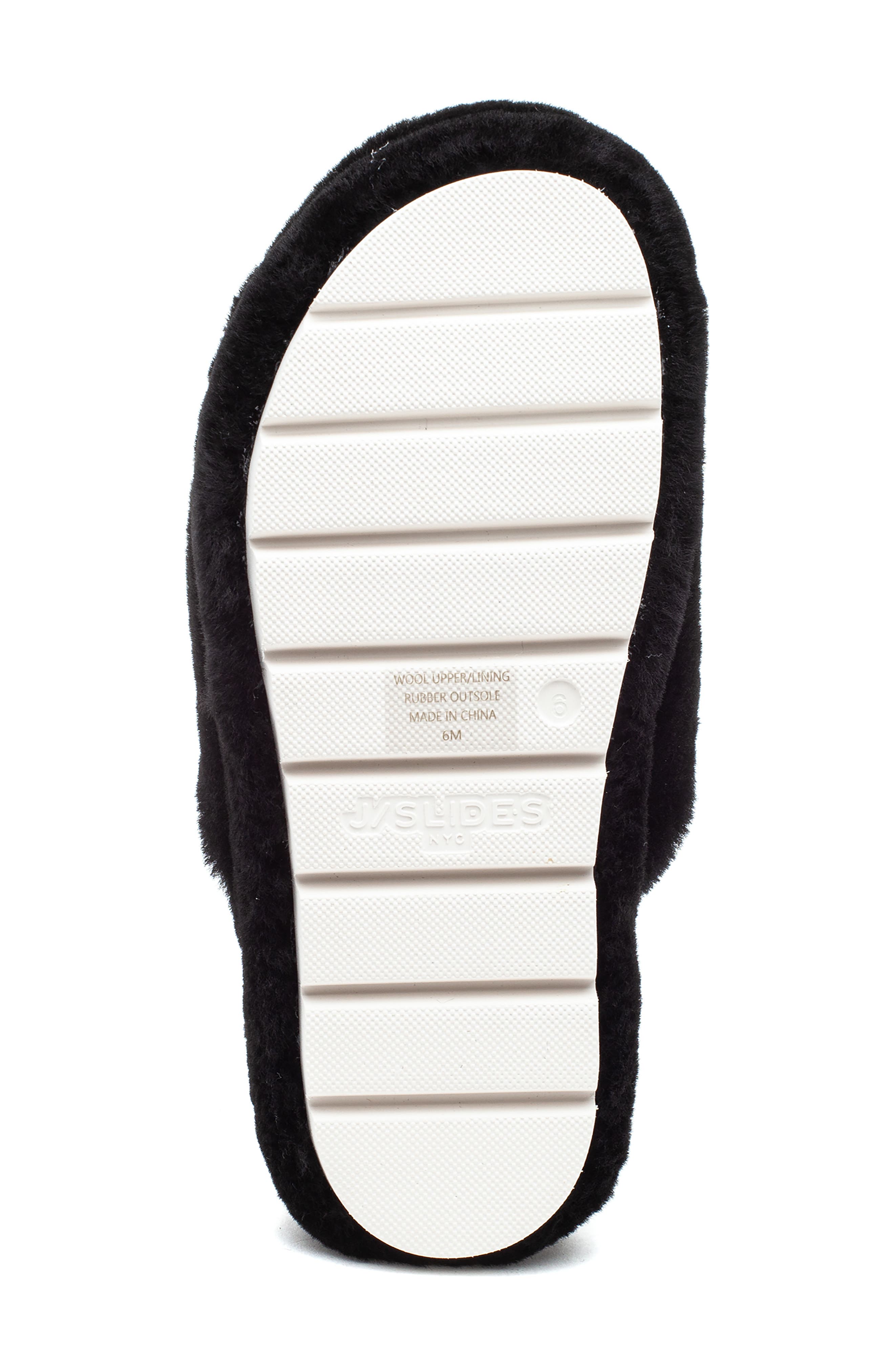 JSlides Sleek Genuine Shearling Platform Slipper, Alternate, color, 