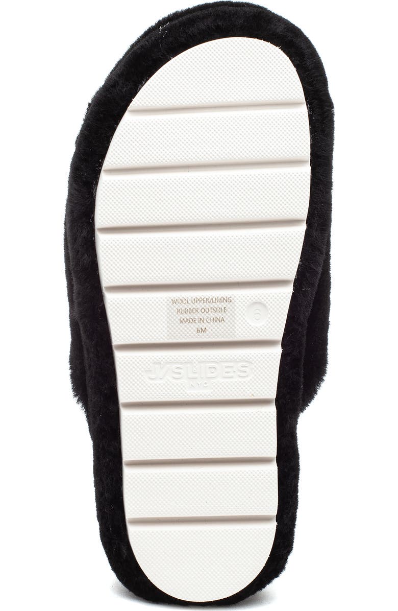 JSlides Sleek Genuine Shearling Platform Slipper, Alternate, color,