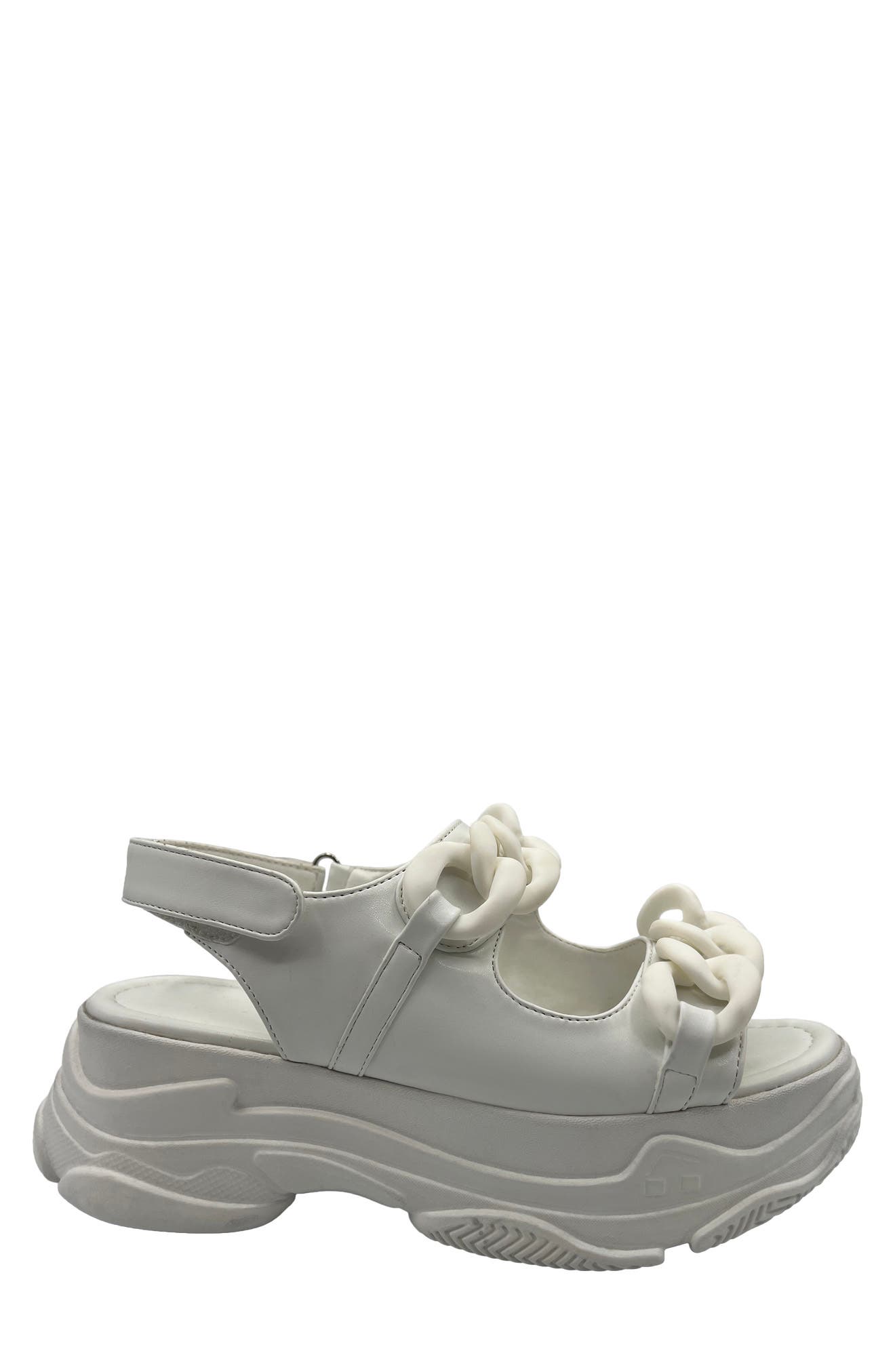 Skyler Platform Sandal, Alternate, color, WHITE