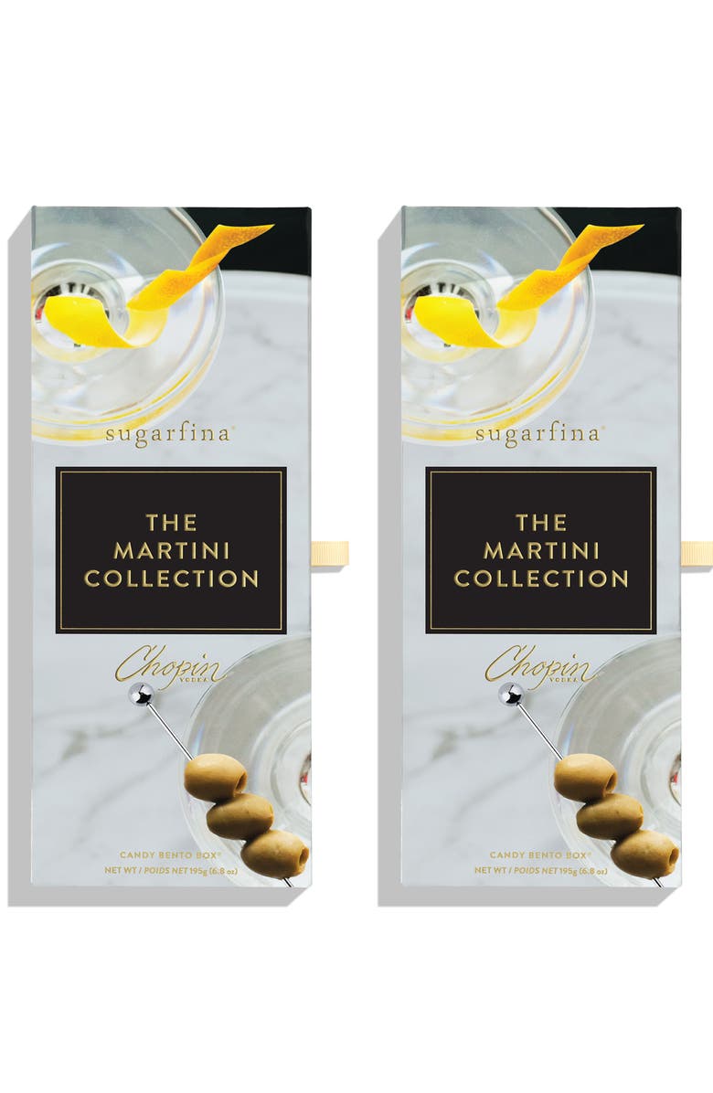 sugarfina The Martini Collection 3-Piece Candy Bento Box Duo, Main, color, 
