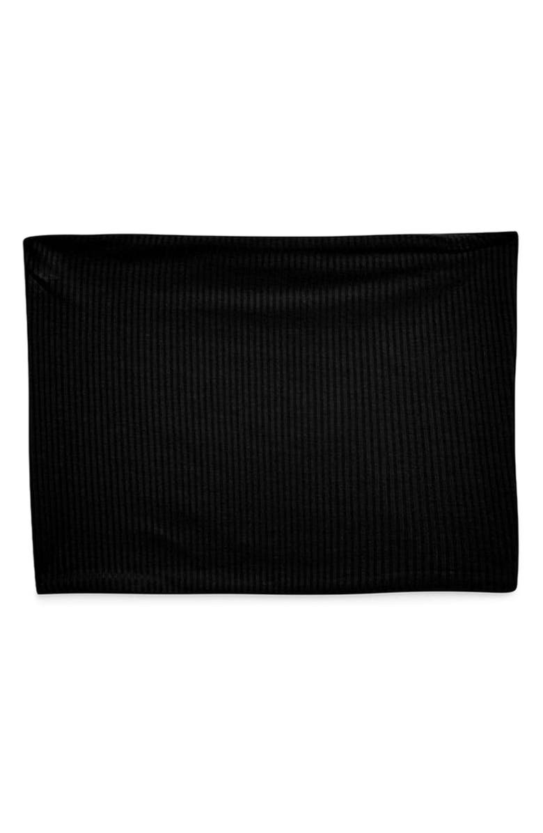 Topshop Ribbed Bandeau Top, Alternate, color, 