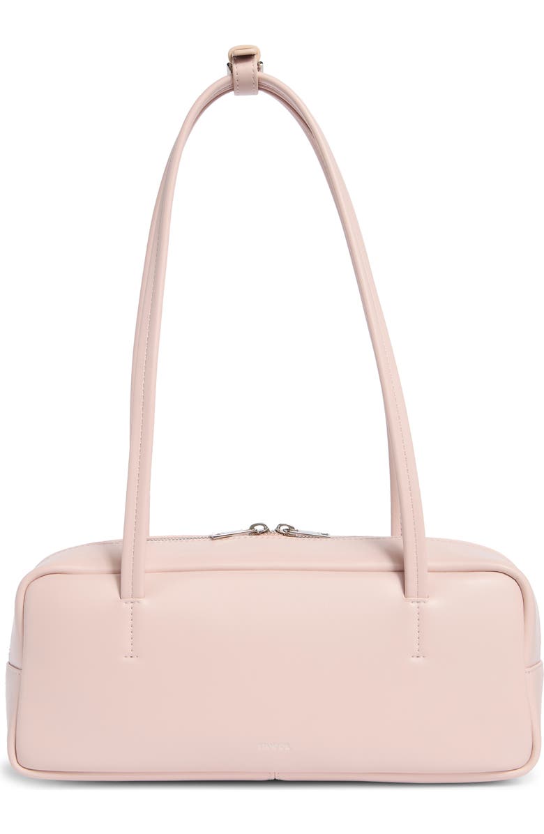 Stand Oil More Faux Leather Baguette Bag, Main, color, Baby Pink