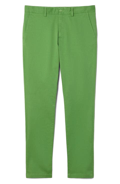 Flat Front Cotton Stretch Twill Chinos