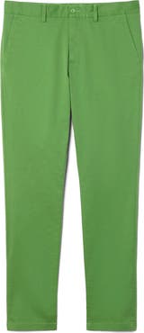 Lacoste Flat Front Cotton Stretch Twill Chinos