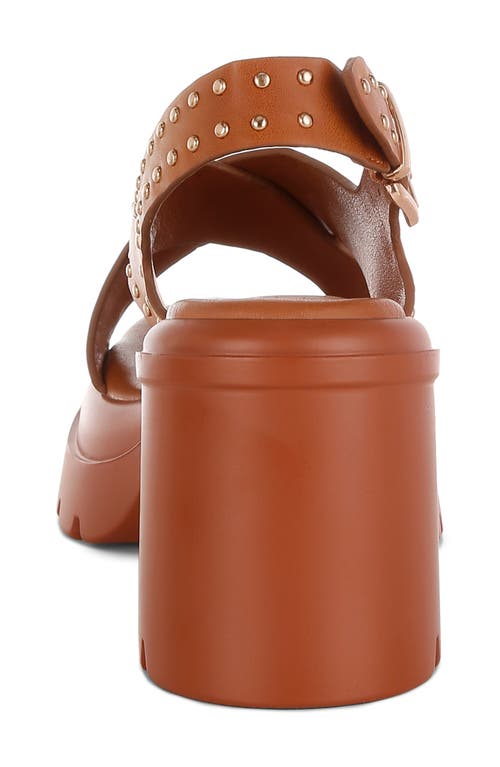 London Rag Nambo Lug Sole Sandal In Tan