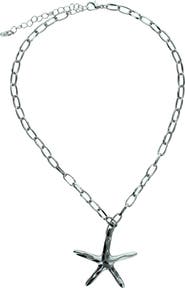 OLIVIA WELLES Starfish Pendant Necklace