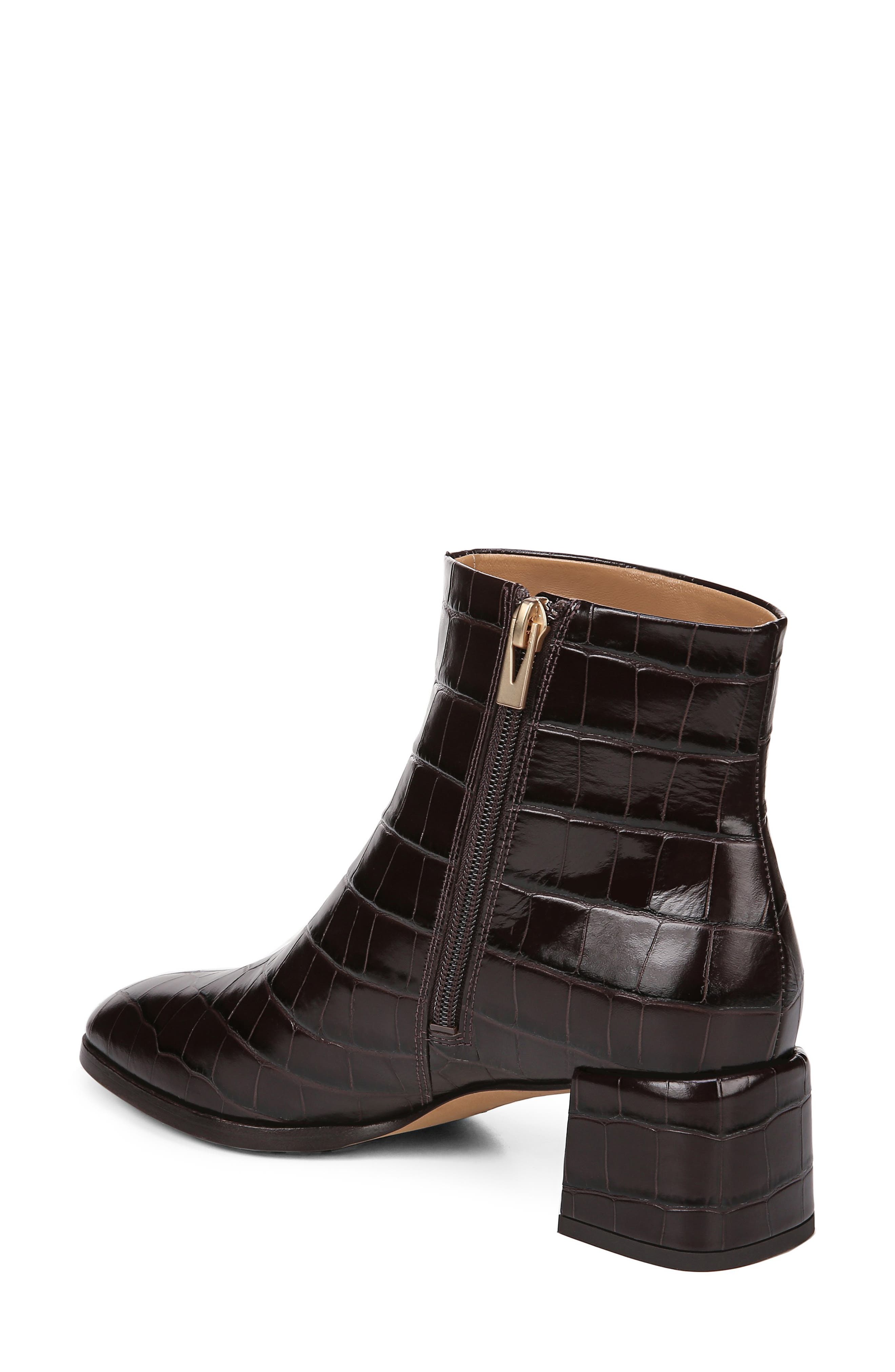 Sahira Bootie, Alternate, color, ESPRESSO CROC LEATHER