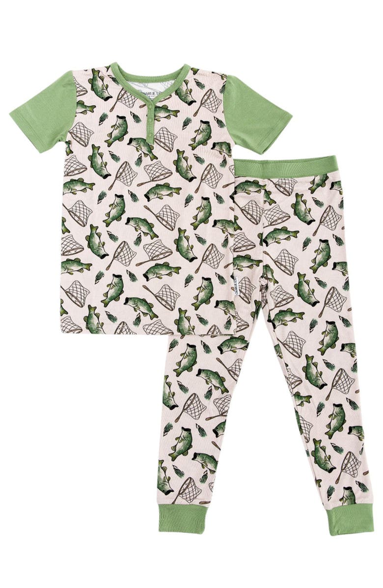 Charlie Lou Baby<sup>®</sup> Pajama Set, Main, color, Green