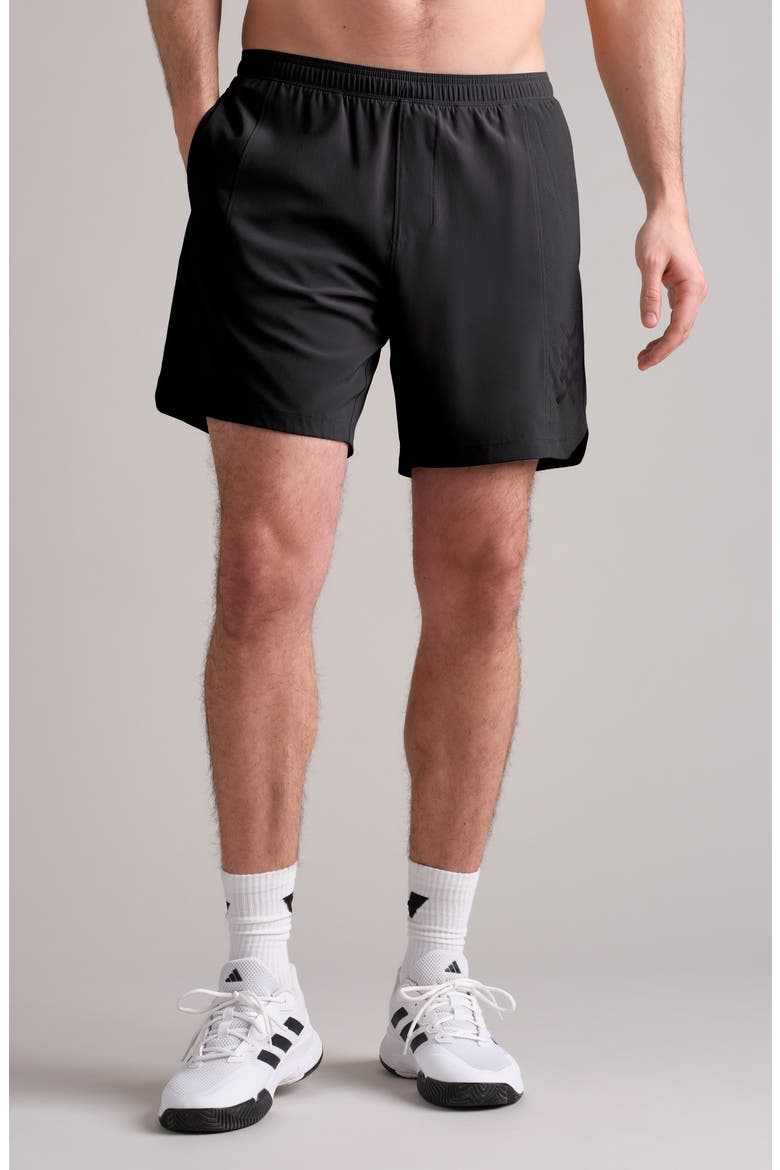 Backspin 7-Inch Lined Shorts, Main, color, BLACK