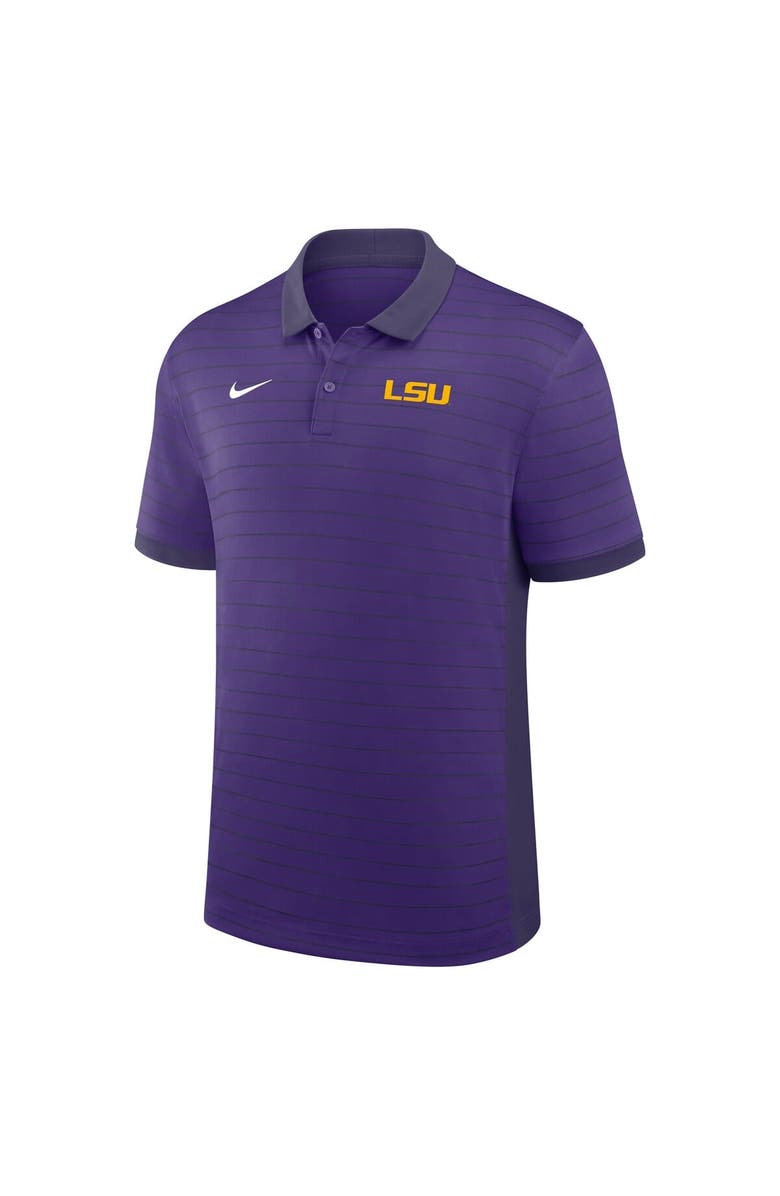 Nike Men's Nike Purple LSU Tigers 2025 Early Season Coaches Sideline Victory Stripe Performance Polo, Alternate, color, Purple