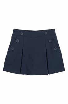 Kids' Button Poplin Skort
