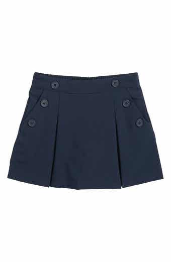 Kids' Button Poplin Skort