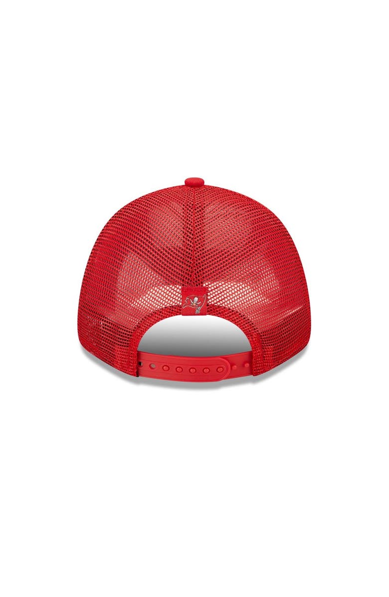 New Era Women's New Era Red Tampa Bay Buccaneers Team Trucker 9FORTY Snapback Hat, Alternate, color, Red