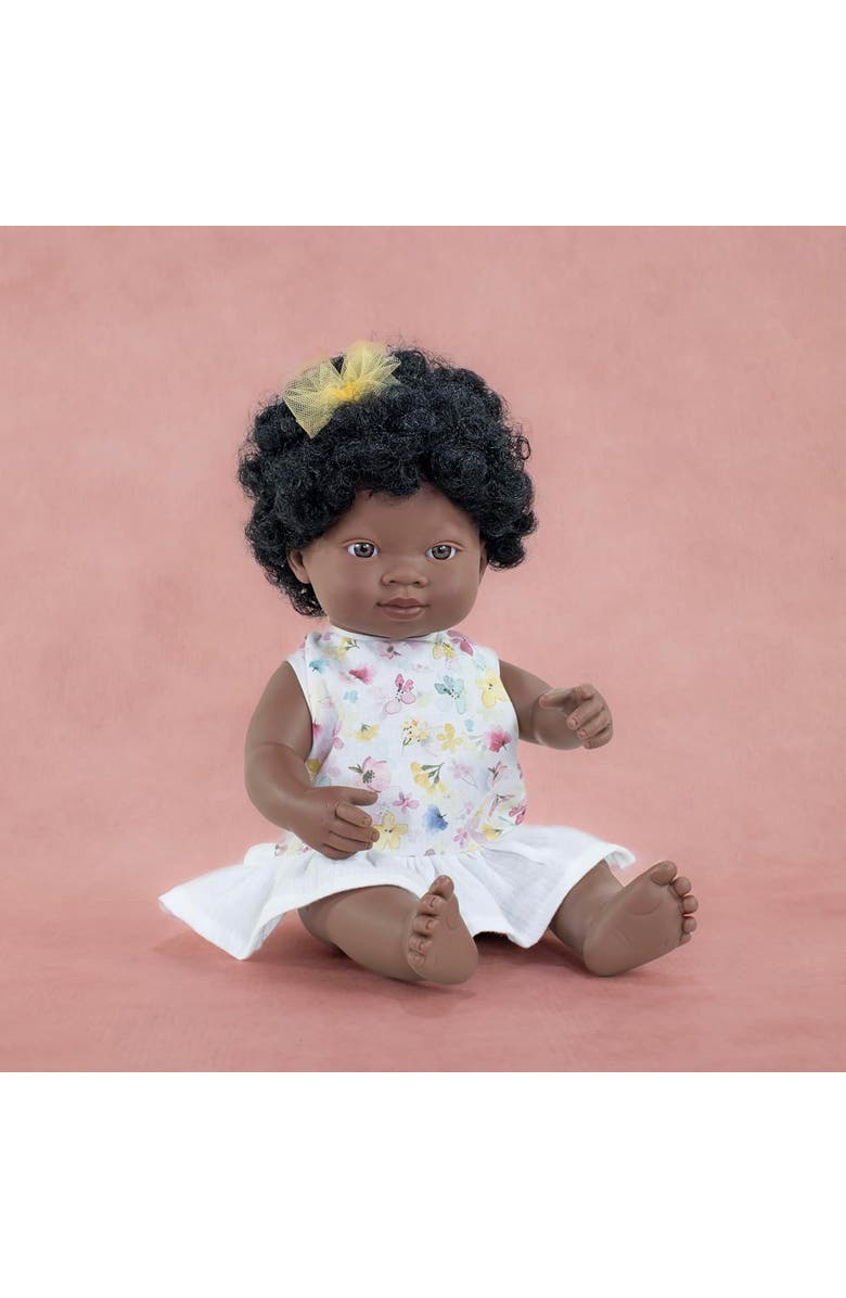 Miniland My Friends and Me Collection African Baby Girl Doll with Black Hair - 15", Alternate, color, Brown