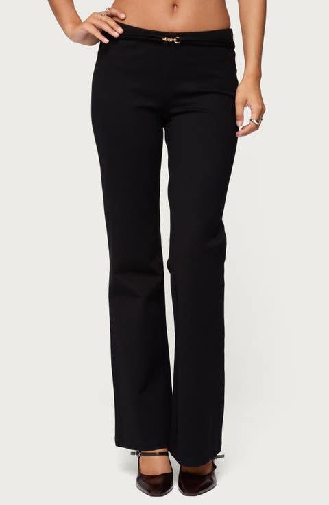 Metiza Belted Flare Pants
