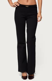 EDIKTED Metiza Belted Flare Pants