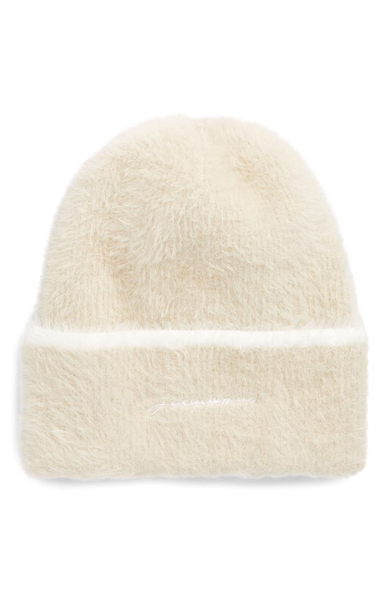 Jacquemus Le Bonnet Neve Faux Fur Beanie, Main, color,