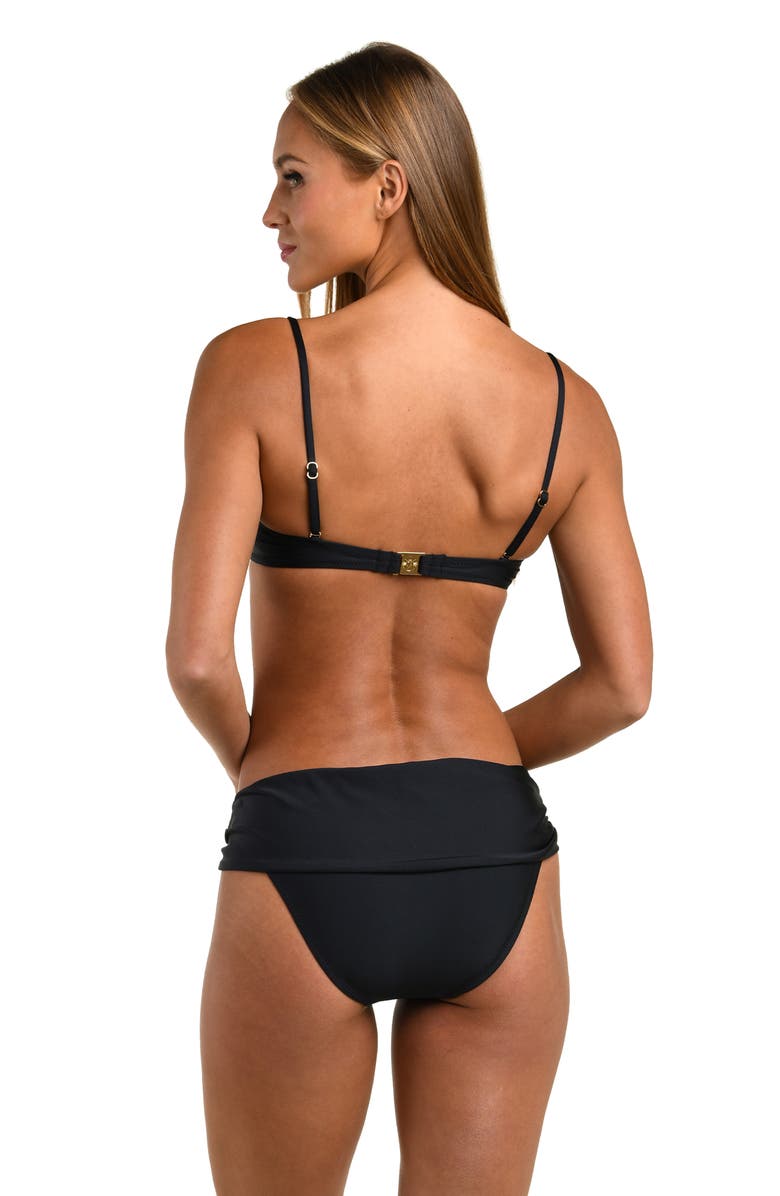 Sunshine 79 Sunshine Solids Crop Underwire Tankini Top, Alternate, color, Black