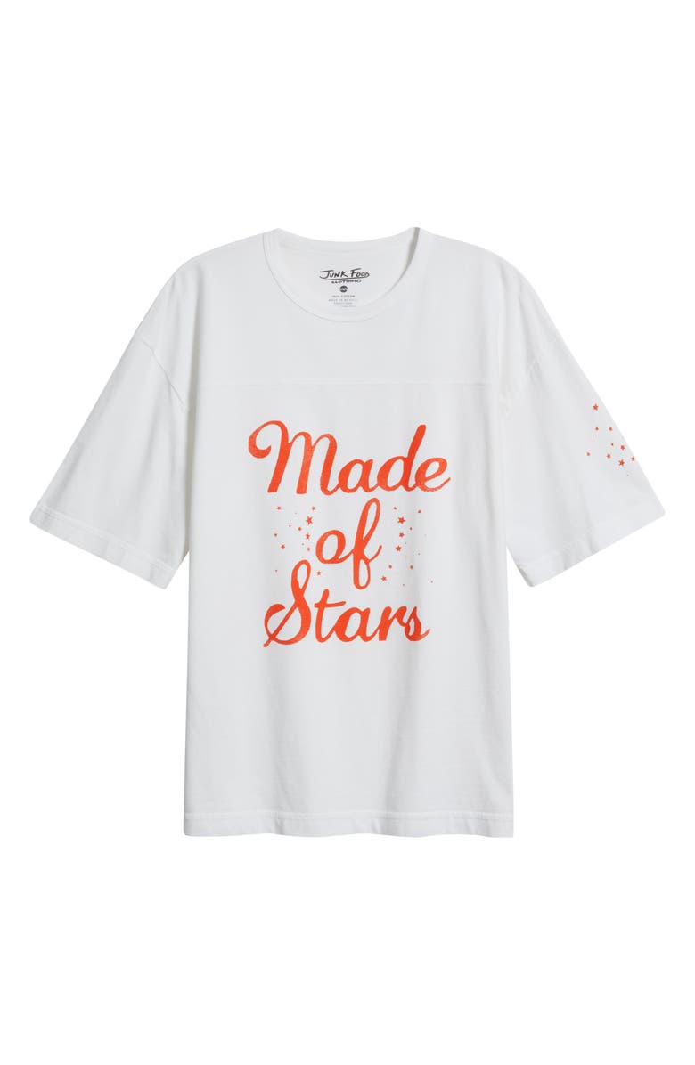 Junk Food Made of Stars Graphic Cotton T-Shirt, Alternate, color, Vintage White