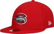 New Era Men's New Era Red Greenville Drive Authentic Collection Team Home 59FIFTY Fitted Hat
