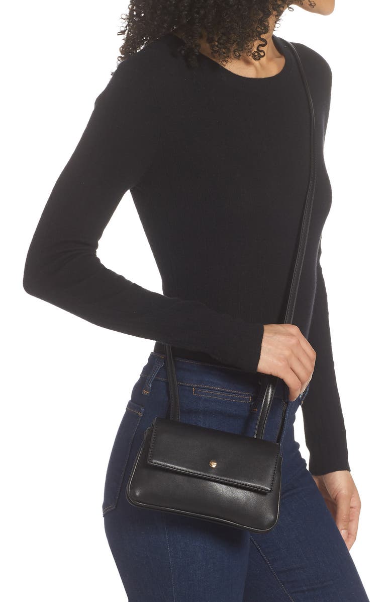 Mali + Lili Double Flap Vegan Leather Crossbody Bag, Alternate, color,