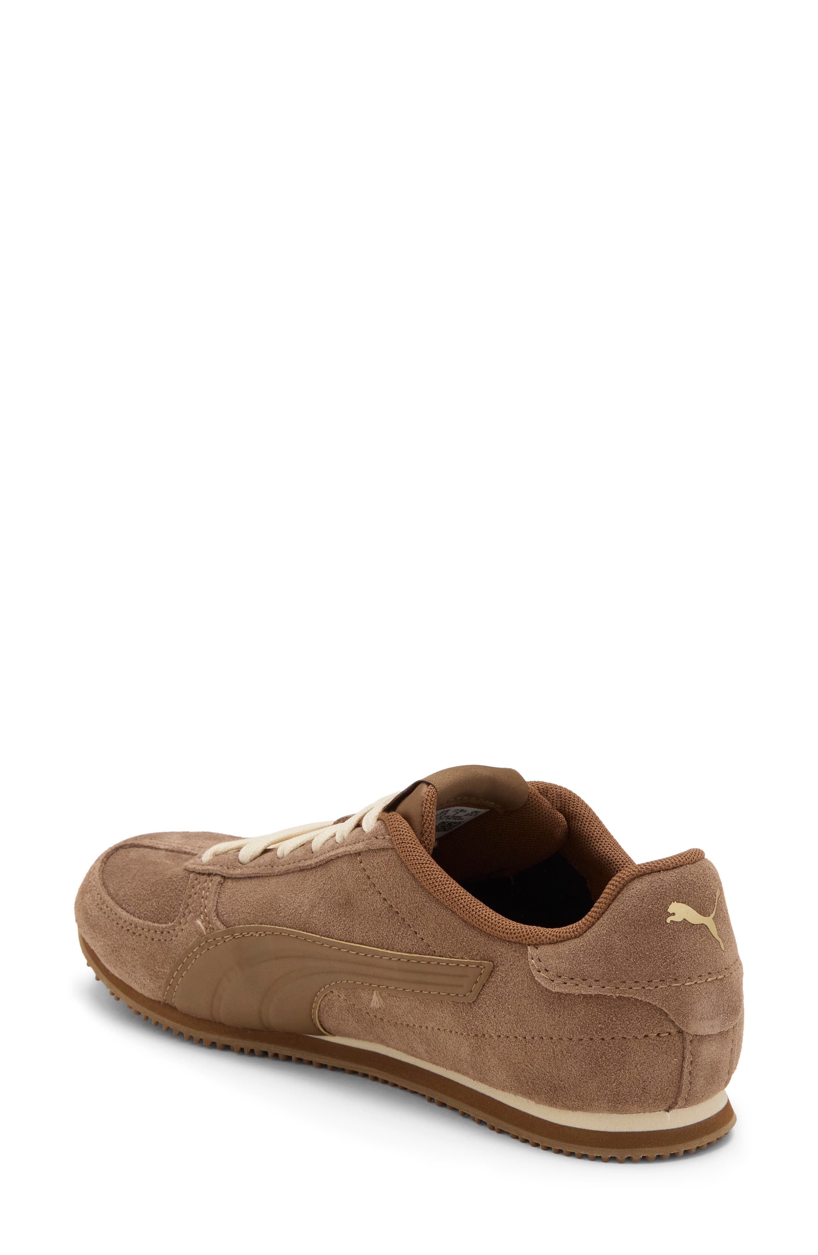 ST Track Leather Sneaker, Alternate, color, HAUTE COFFEE/ SNOW/ GOLD