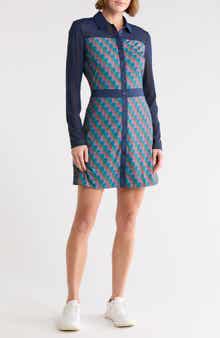 ORIGINAL PENGUIN GOLF Long Sleeve Polo Dress & Shorts Set