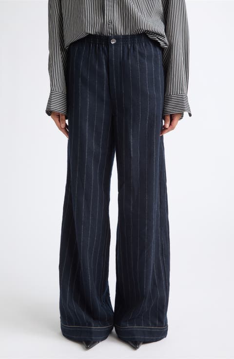 Darcy Stripe Wool Trousers