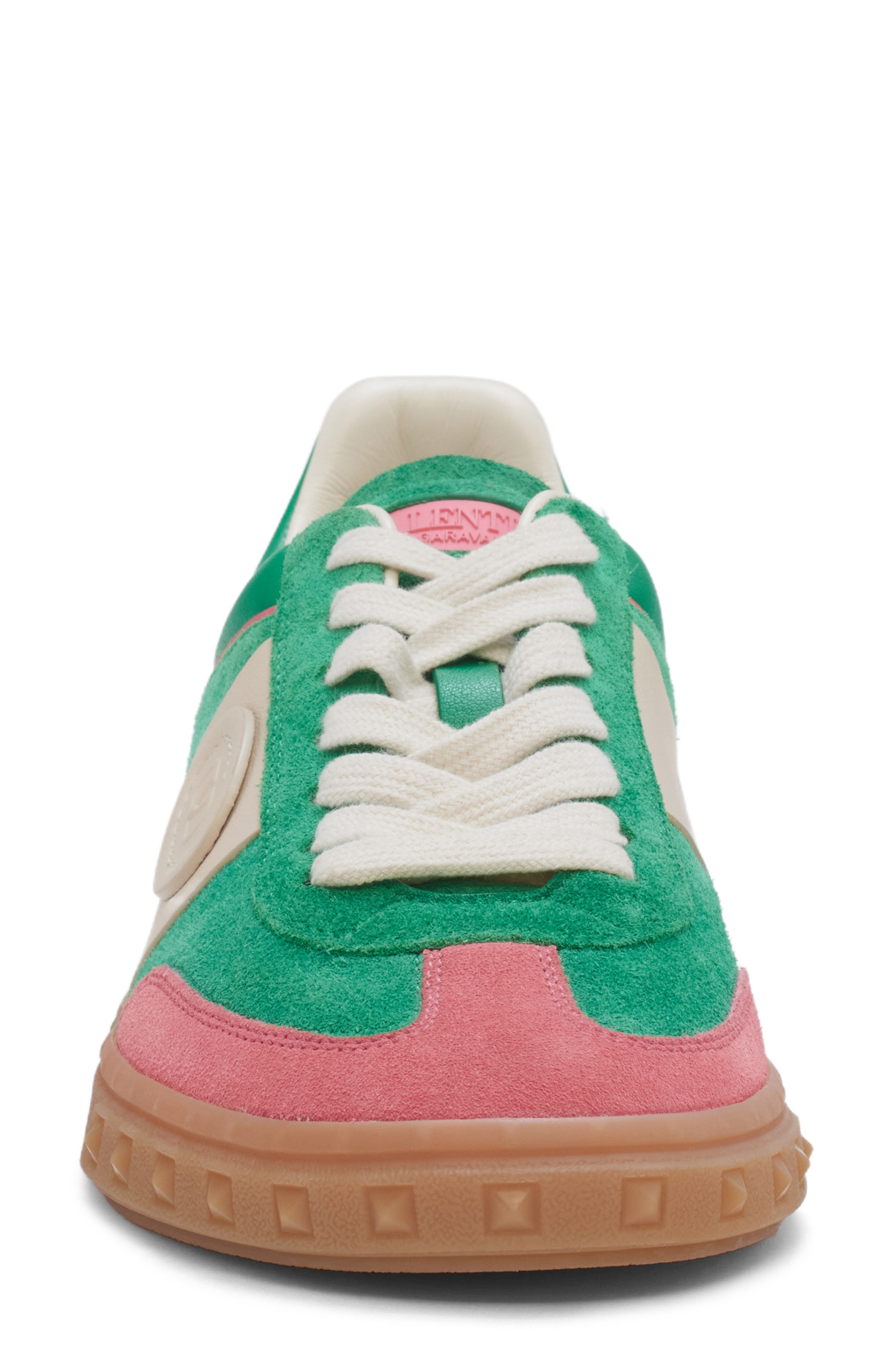 Valentino Garavani Upvillage Low Top Sneaker, Alternate, color, Green/ Pink