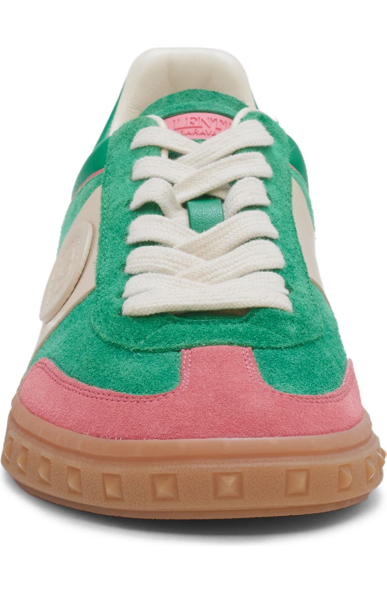 Valentino Garavani Upvillage Low Top Sneaker, Alternate, color, Green/ Pink