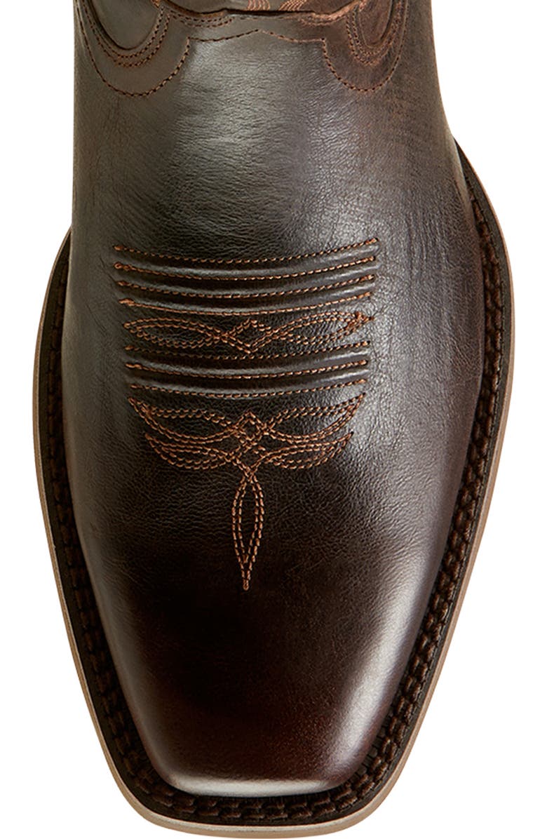 Ariat Sport Herdsman Square Toe Cowboy Boot, Alternate, color, Burnished Chocolate