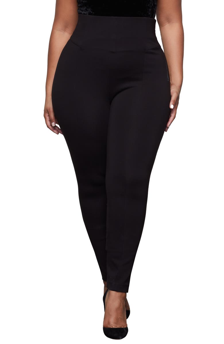 Good American Ponte Pants, Alternate, color, Black001
