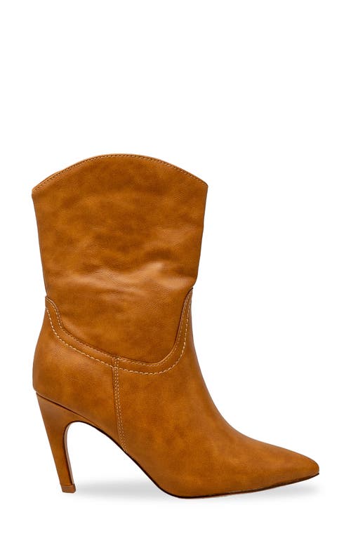 Chase & Chloe Chase And Chloe Slouch Bootie In Brown