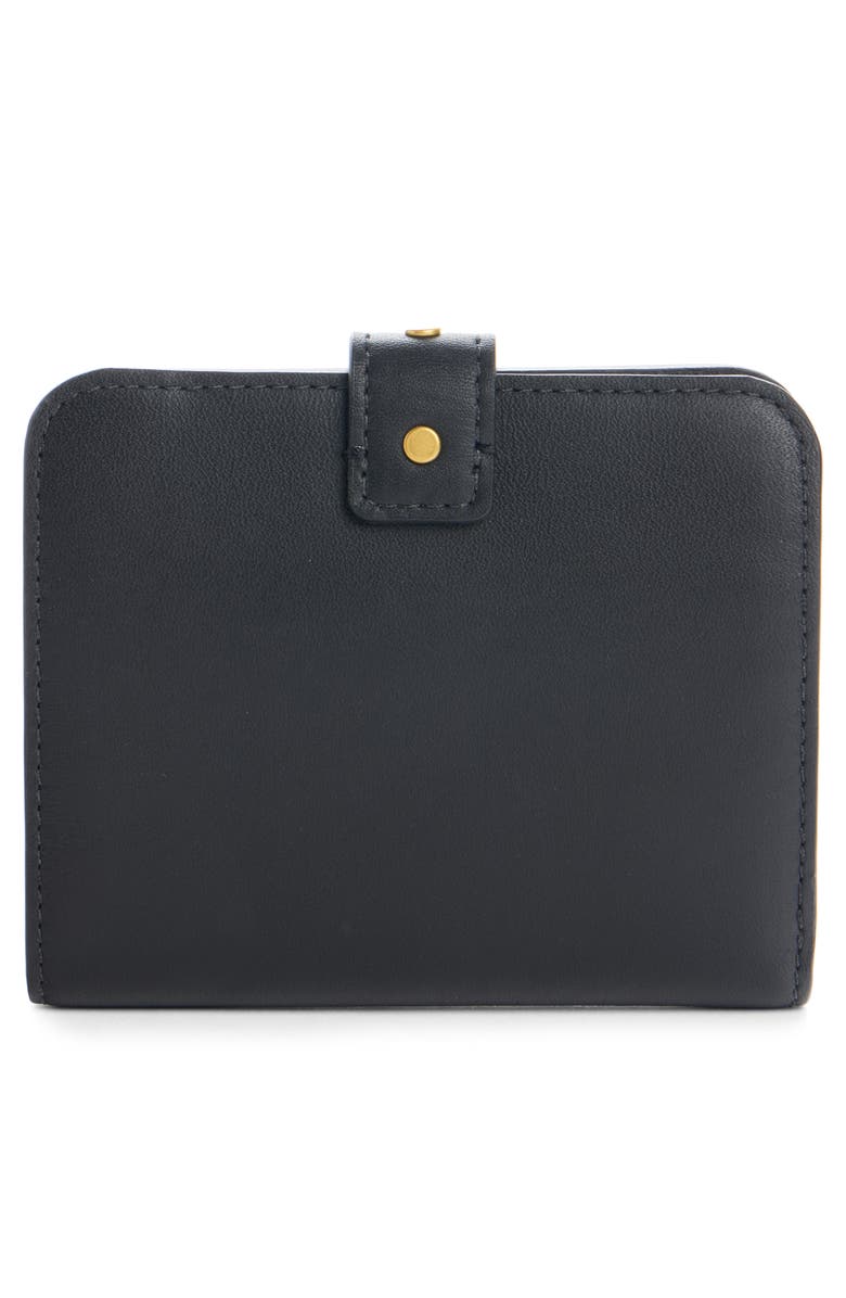 Isabel Marant Oskan Leather Wallet, Alternate, color, Black