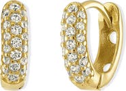 BEN ONI Bold Pave Huggie Hoops