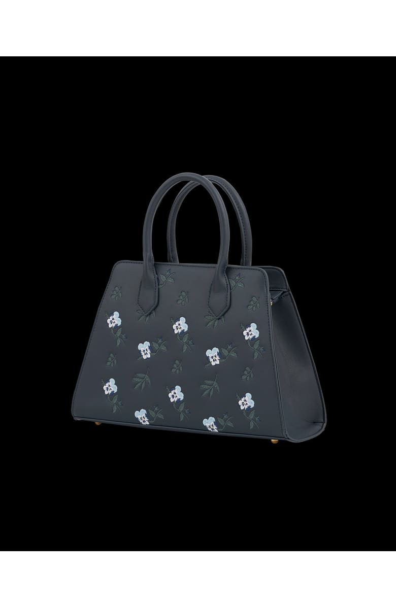 Fable England Navy Disty Medium Structured Tote, Alternate, color, Navy