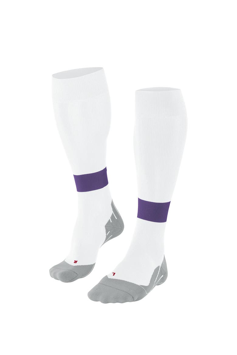 RU Compression Energy Running Socks, Main, color, White, W2