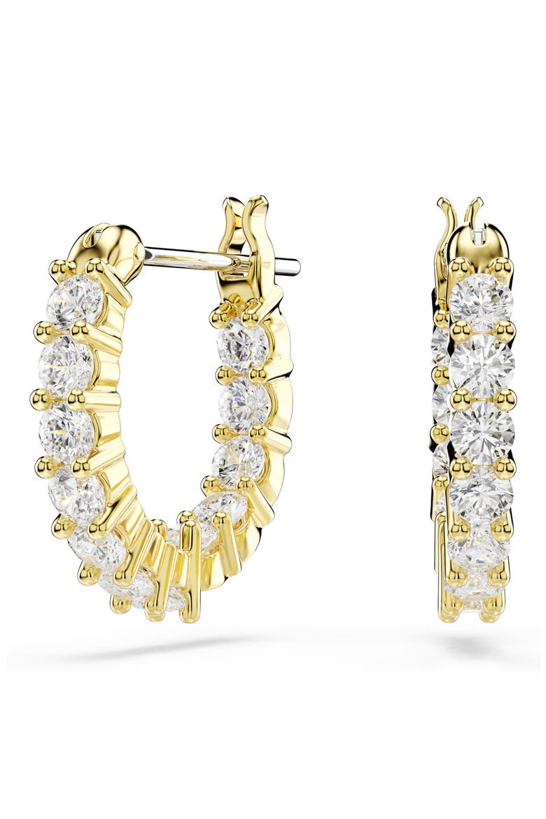 Matrix Inside Out Hoop Earrings, Main, color, GOLD/ WHITE